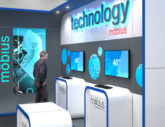 5m x 2m 10 Squ m mobius exhibition stand