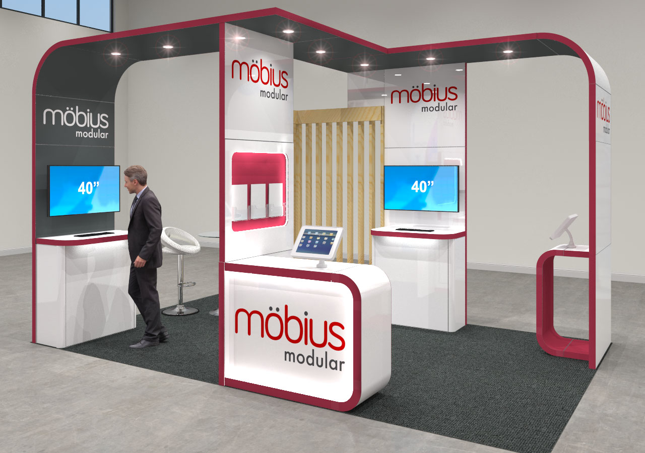 5m x 3m open 4 sides 15 Squ m Exhibition stand